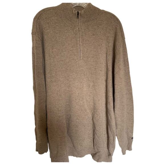 Columbia wool blend 1/4 zip sweater men's XXL outdoor - Picture 1 of 8